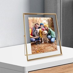 Gold Floating Frame (2 Set), For Picture 7×9, 6×8, 5×7, Tabletop 8″×10″ Gold(U)