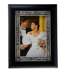 Elegance Black Satin Finish Wedding Photo Album Frame for 100 (4″x6″) Images NEW