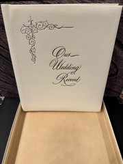 Vintage 1950’s CR Gibson Our Wedding Record Book& Photo Album New in Box Unused