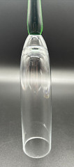 Beautiful Hand blown Colorful Crystal Footless Long Stem Champagne Flutes & Vase