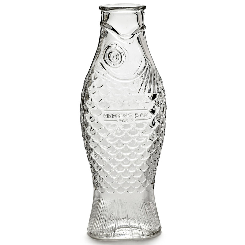 Serax Glass Water Pitcher Fish Fish Glassware By Paola Navone Wine Carafe