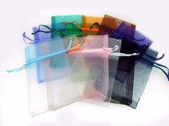 48 Pcs 3″ X 5 1/2″ Organza Pouch Bags Mixed Colors Pre – Packaged