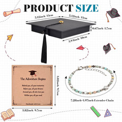 Graduation Gift Grad Cap Box & Bracelet – 2026 Graduation Gifts Her Him