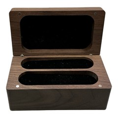 Walnut Wood Wedding Ring Box Ephesians 5:31 Religious Scripture Engraved Brown