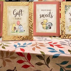 4PCS Winnie Table Sign Centerpieces A Little Yummy for 8 x 10 inches, Beige