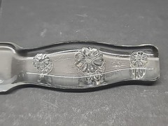Vintage Depression Clear Glass Cake Fruit Knife Nice