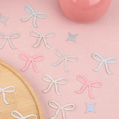 XIHIRCD Multicolor Confetti, Sequin, Bow & Star Shapes, 200pcs, Wedding Party