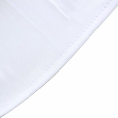7 ft WHITE Matte Fitted Spandex Round Top Arch Backdrop STAND COVER Party