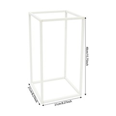 20Pcs Geometric Flower Stand For Wedding, Rectangular Floral Display Centerpiece