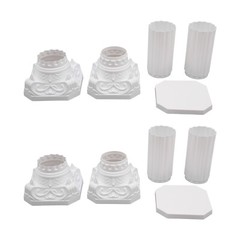 4PCS Wedding Roman Column Artistic Roman Column Statue Party Flowerpot Holder
