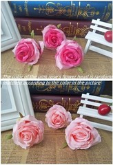Artificial Pink Rose Corsage Bracelet Set, 2 Pack, Wedding Accessories