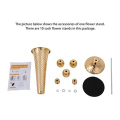 10pc Flower Stand For Wedding Party Decor 5.51*23.62in Gold Flower Stand