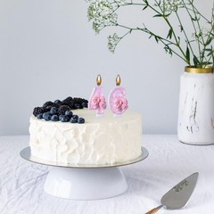 46th 64th Birthday Candles, Pink 64 46 Year Old Number Birthday Candles, Happ…