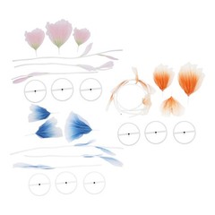 3PCS Giant Artificial Flower Decor for Wedding Background Artificial Flowers