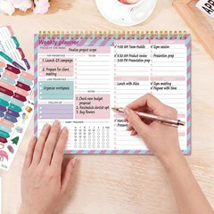 Thboxes Weekly To Do List Notepad, 8.5»x11» Weekly Desk Planners with 52 Te…