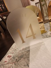 table numbers wedding acrylic