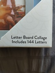MELANNCO Collage Picture Frame with Letter Board, 8 Opening Photo Collage Wall..