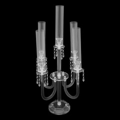 4 pcs 5 Arm Acrylic Candle Holder Freestanding Candle Holder for Wedding Party