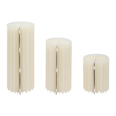3pcs Cardboard Centerpiece Display for Wedding Party Garden Cylinder Flowers Sta