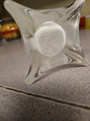 Clear & White Eiffel Tower Bud Vase Wedding Party Centerpiece 19 3/4″. Huge Vase