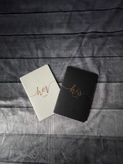 Personalized Wedding Vow Books His & Hers, Wedding Accessories & Gifts