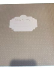 Workman Publishing Wedding Planner Organizer Blue Beige 3 Ring Binder w/Pockets