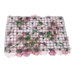 6 PCS Artificial Rose Flower Wall Panels Wedding Backdrop Party Decor 60 x40cm