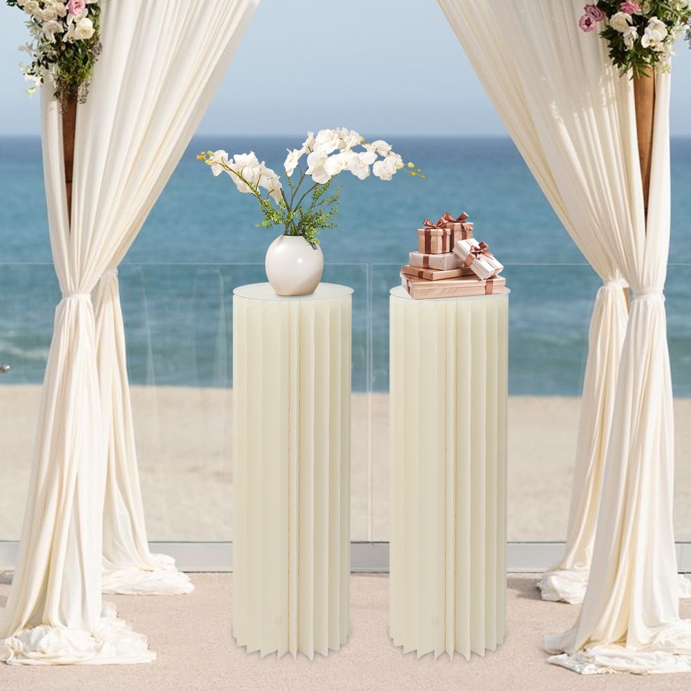 Centerpiece Stands Columns Display with Acrylic Lid Self-adhesive?Strip Design~