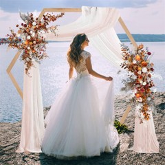 Wooden Wedding Arch 8FT Wedding Ceremony Gorgeous Arbor Backdrop Stand Arch Deco