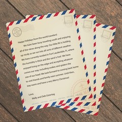 Vintage Air Mail Letterhead / 50 Sheets 8.5″ x x 11″,