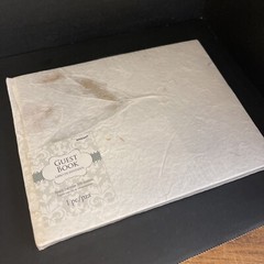 Guest Book Pressed Floral Design 500 Entries, Wedding Qty 1