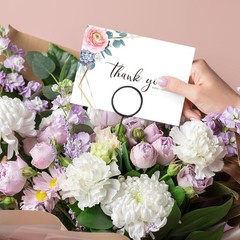 30 Pcs Floral Card Holder Pick Metal Wire Flower Place Card Stick 13.4 in