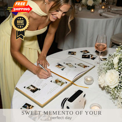 ZICOTO Beautiful Wedding Guest Book for Your Reception – Simply Sage
