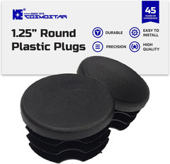 Cosmostar 1.25″ OD round Plastic Plugs – Fits 1.10″–1.17″ Inner Diameter Tubes –