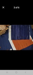 Bridesmaid Russet Orange & Denim Blue bouquets, Boutonnieres, & Decorations NEW