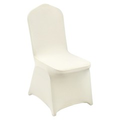 100 PCS Ivory Chair Covers Polyester Spandex Stretch Slipcovers Wedding Party