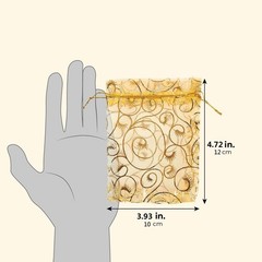 200× Organza Bag Tulle Drawstring Packaging Display Jewelry Pouches Wedding Gift
