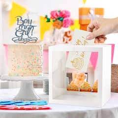 White Card with Clear Window Thick Wedding Money for Wedding Reception Gradua…