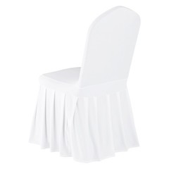 VEVOR 30PCS White Stretch Spandex Folding Chair Covers for Wedding Party Dining