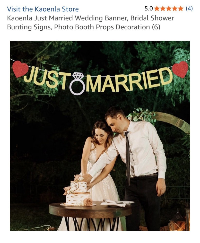 Kaoenla Just Married Wedding Banner