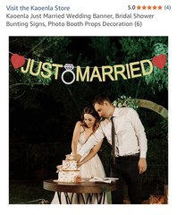 Kaoenla Just Married Wedding Banner