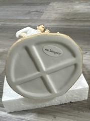 Weddingstar Wedding Cake Topper Bride & Groom On Beach Porcelain New