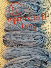 Women’s Blue Solid Scarf Wrap, Approx 10 ft Long, Solid Pattern