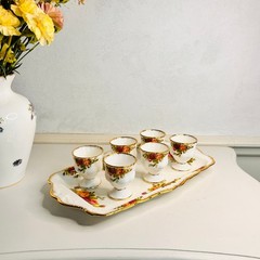 Royal Albert Old Country Roses Egg Cups – Set of 6 Bone China