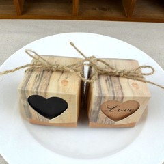 50X Wedding Favor Boxes Kraft Paper Candy Box Wedding Decoration
