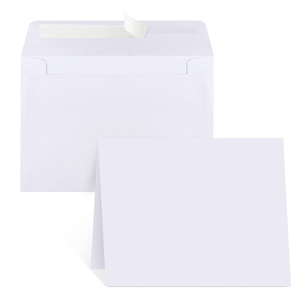 Blank Cards and Envelopes 4×6, 30 30 pcs A4 envelopes 30 cards, White