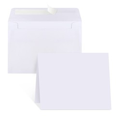 Blank Cards and Envelopes 4×6, 30 30 pcs A4 envelopes 30 cards, White