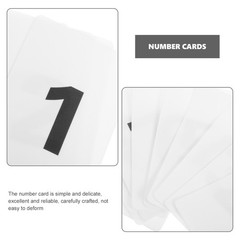 10 Pcs Digital Number Cards Table Number Cards for Restaurant