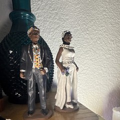 Vintage African American Wedding Cake Topper K’s Collection Style Afrocentric