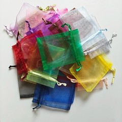 Sheer Organza Gift Bags Drawstring Jewelry Candy Wedding Party Favor Pouches